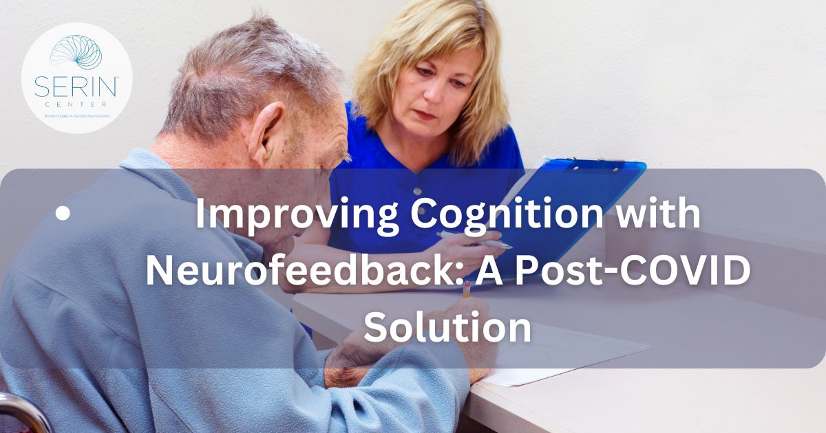 A specialist helping a patient improve his cognitive skills