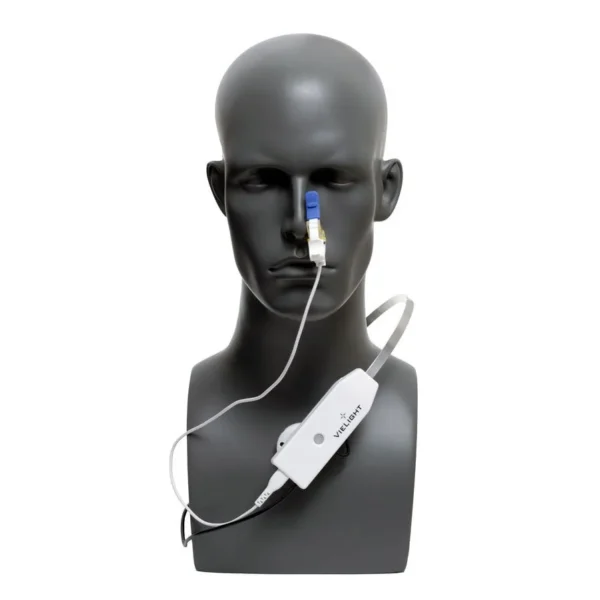 Mannequin with Vielight nasal device.